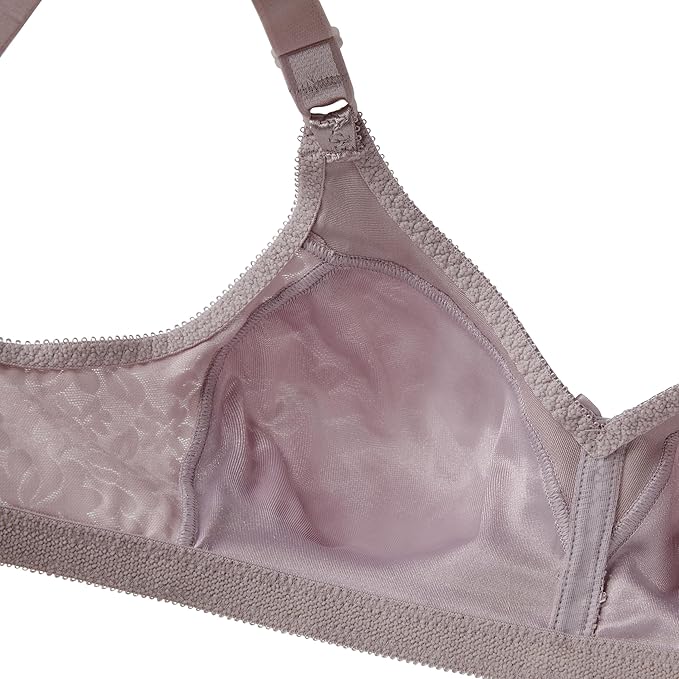 Bali Double Support Spa Closure Wireless Lace Bra  Private Jet Jacquard Size 36DD