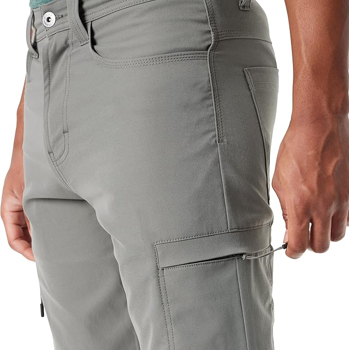 BASS OUTDOOR Men's Essential Tech Cargo Pants  Castor Gray Size 36