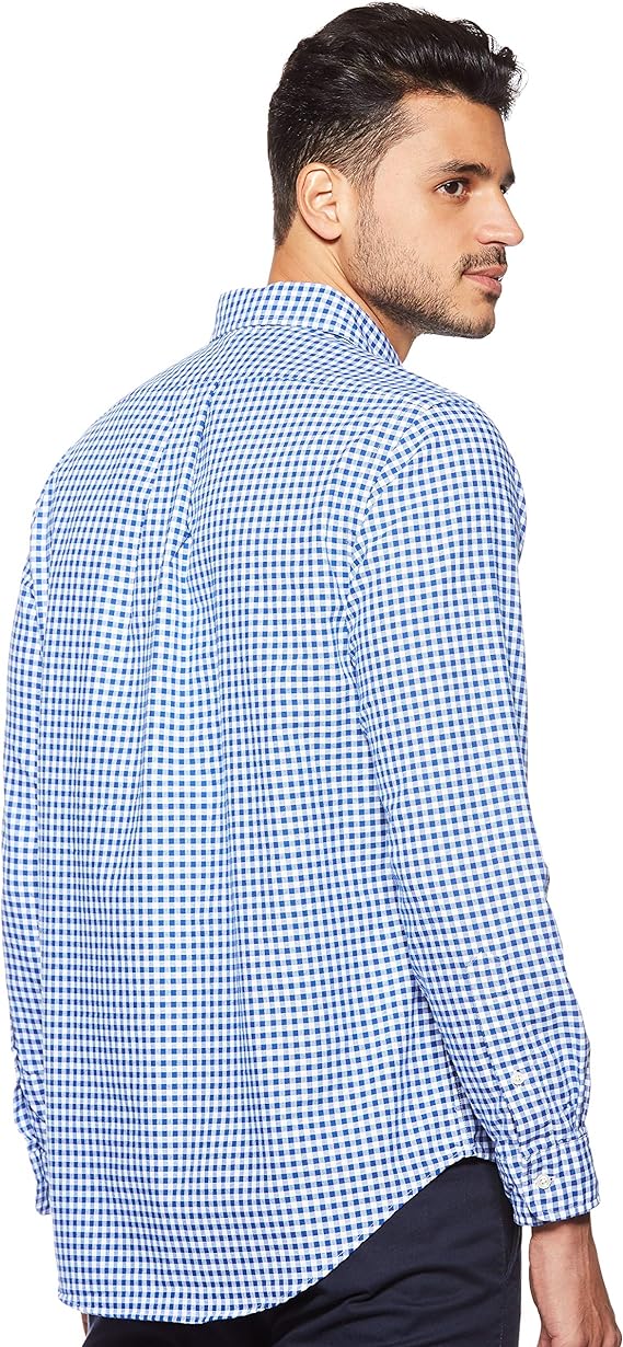 Polo Ralph Lauren Men's Gingham Oxford Shirt  Blue/White Check Size M