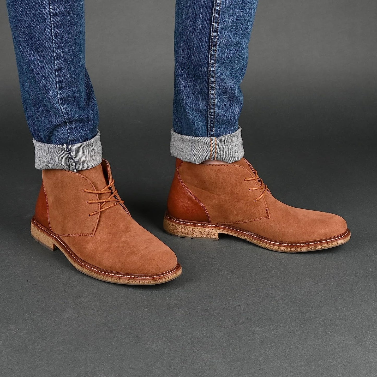 Vance Co. Men's Orson Chukka Boot  Color Tan Size 10.5M