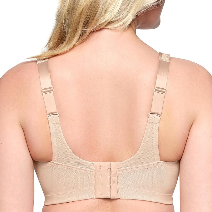 Glamorise Plus Size MagicLift Seamless Wirefree Bra  Cafe Size 36F