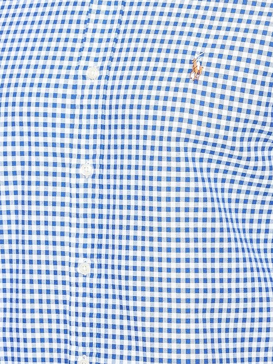 Polo Ralph Lauren Men's Gingham Oxford Shirt  Blue/White Check Size M