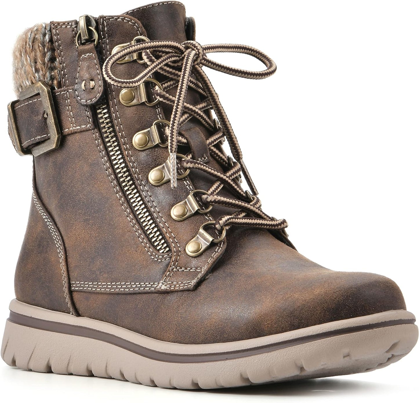 Cliffs by White Mountain Women's Hearty Ankle Boots  Color Brown Size 8.5M