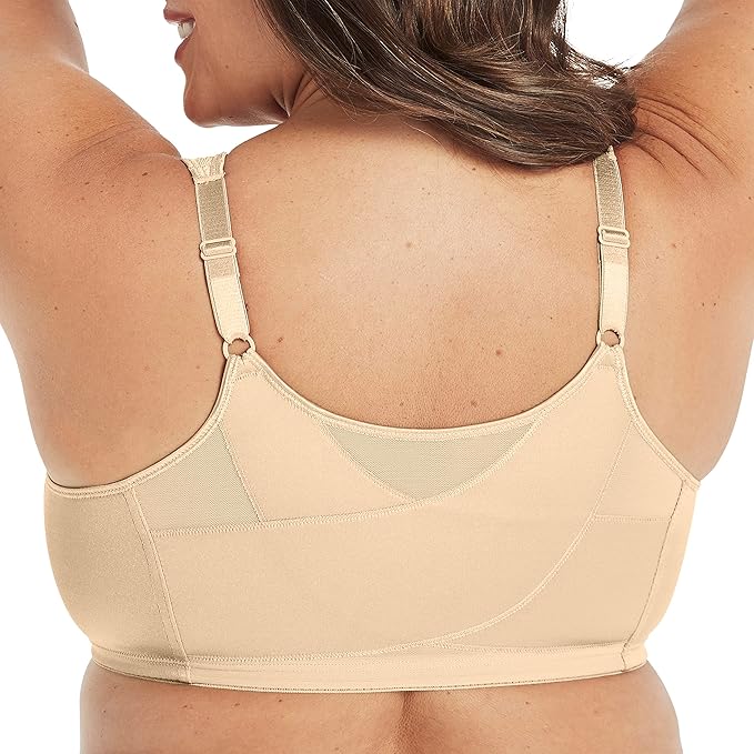 Playtex Wire-Free 18-Hour Full Coverage Posture Bra  Light Beige Nude Size 40D