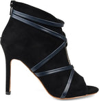 Journee Collection Women's Center Cutout Booties Black Size 10