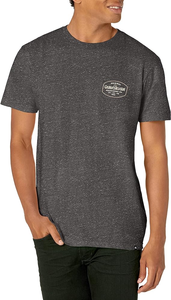 Quiksilver Men's Loose Hands T-Shirt  Color Charcoal Heather Size S
