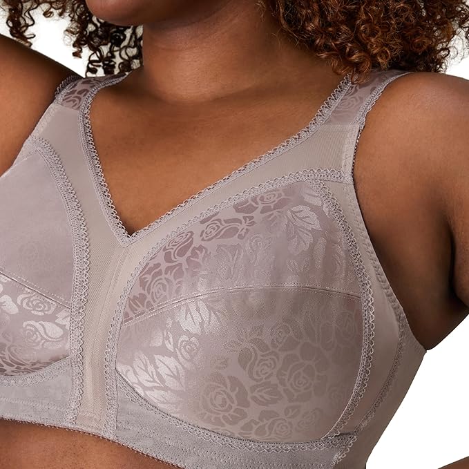 Playtex 18 Hour Full-Coverage Comfort-Strap Wireless Bra  Warm Steel Size 44C