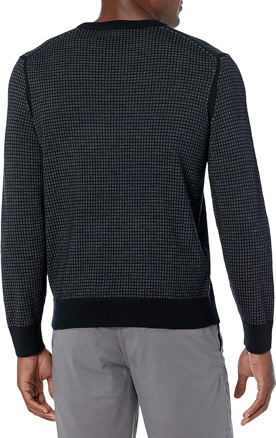 Theory Men's Maden Crew Cb Novo Merino Sweatshirt  Color Black Size M