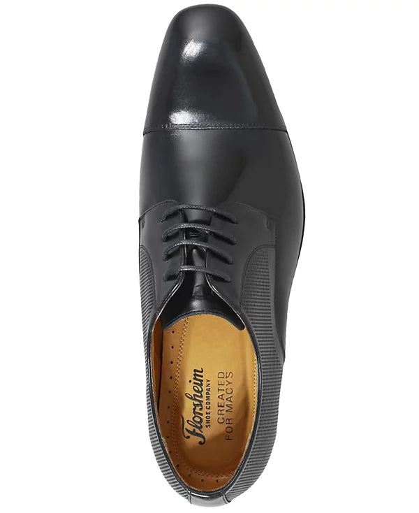 Florsheim Men's Calipa Cap-Toe Oxfords  Black Size 12