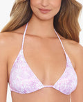 Salt Cove Juniors Electric Snake Triangle Bikini Top  Color Mauve Size M