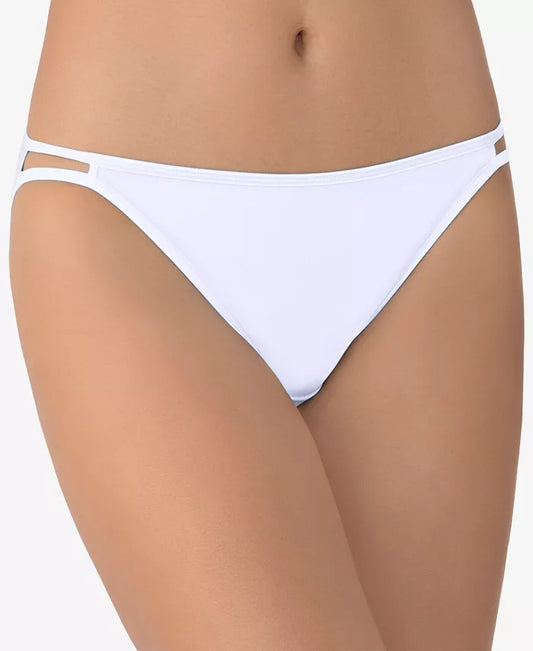 Vanity Fair Women's Illumination String Bikini Underwear  Star White Size XL