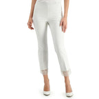 Alfani Women's Lace-Hem Ankle Pants  Color Soft White Size 4