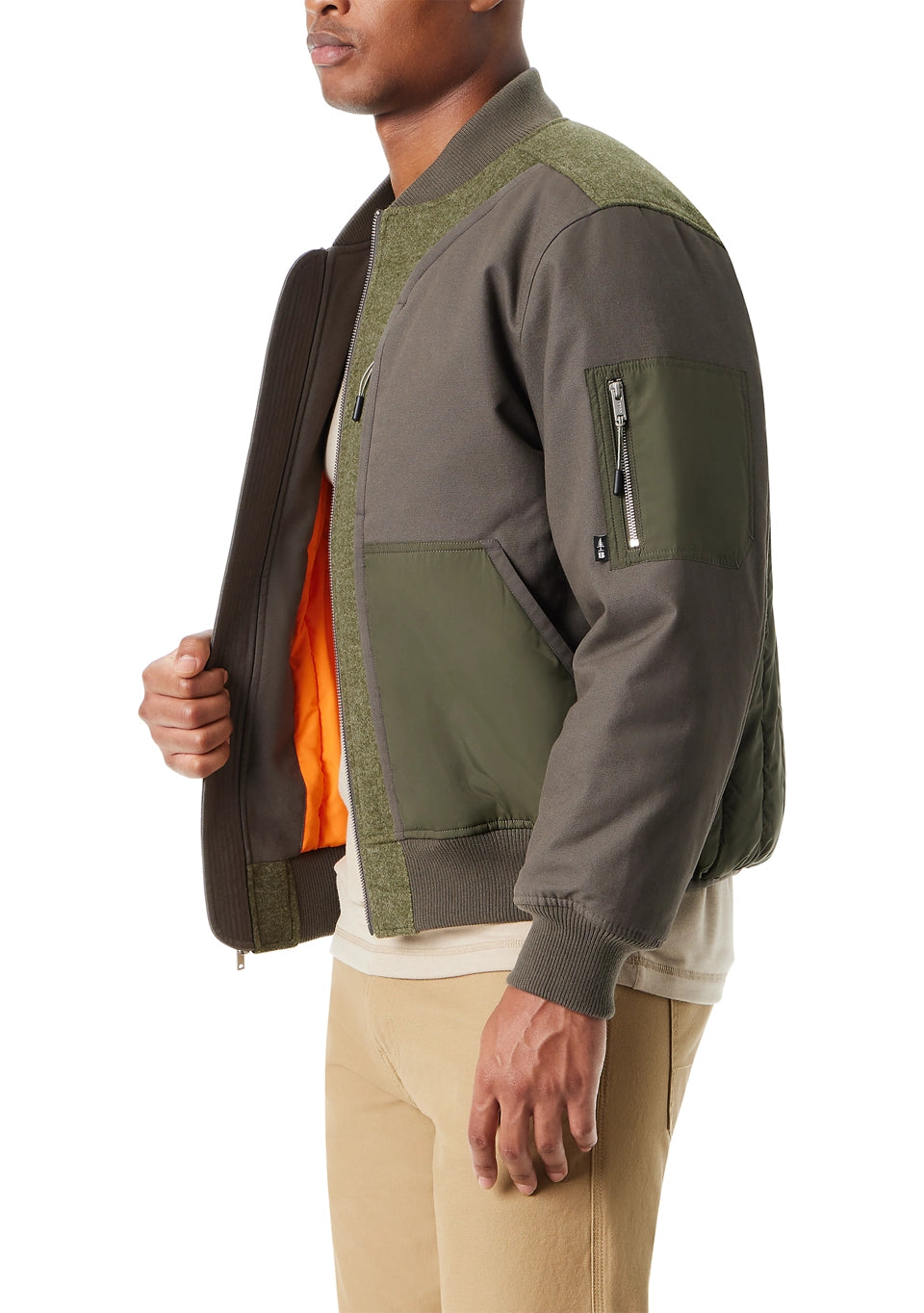 BASS OUTDOOR Men's Hero Bomber Jacket  Beluga Size L