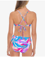 Salt + Cove Juniors Tropical Breeze High-Waist Bikini Bottoms  Multicolor Size XL