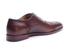 Curatore Men's Hughes Oxford Dress Shoes  Cognac Size 9.5