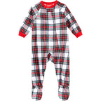 Family Pajamas Baby Boys Girls 1-Pc. Pajamas  Color Stewart Plaid Size 12 months