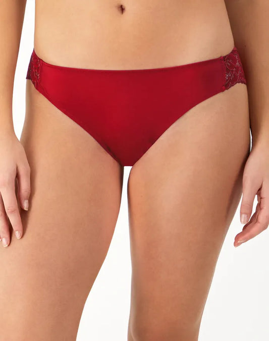 Maidenform Comfort Devotion Lace Back Tanga Underwear  Color Impulse Red Size 8