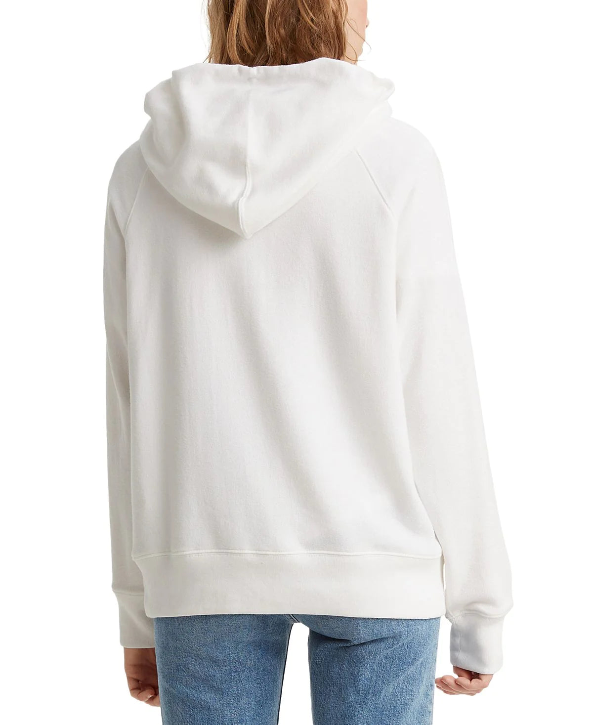 Levi's Women's Fleece Graphic Print Hoodie  Color White Size XL