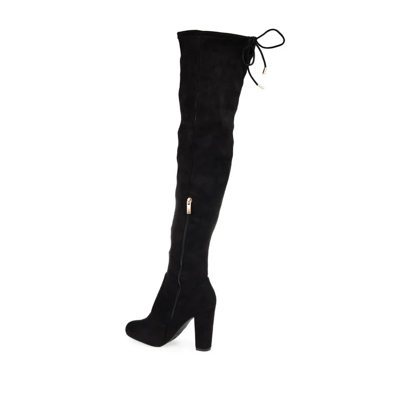 Journee Collection Women's Maya Wide Calf Knee Boots  Color Black Size 8.5M