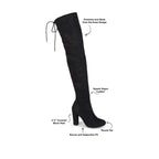 Journee Collection Women's Maya Wide Calf Knee Boots  Color Black Size 8.5M
