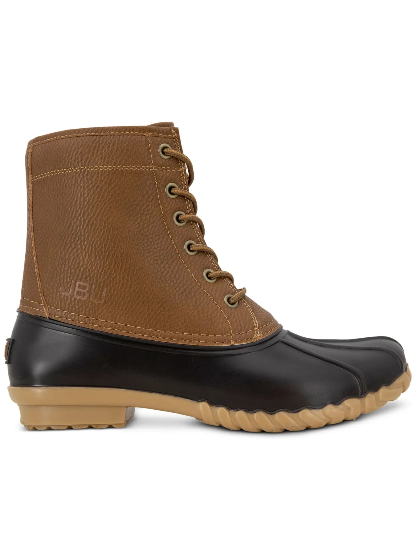 JBU Men's Maine Waterproof Round Toe Lace-Up Duck Boots Color Tan Size 13