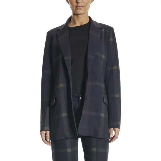 OAT Women's Oversized Plaid Blazer  Color Holiday Plaid Size M