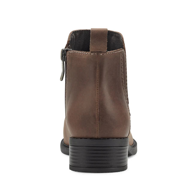Easy Spirit Women's Larime Ankle Booties  Color Dark Brown Leather Size 8.5W