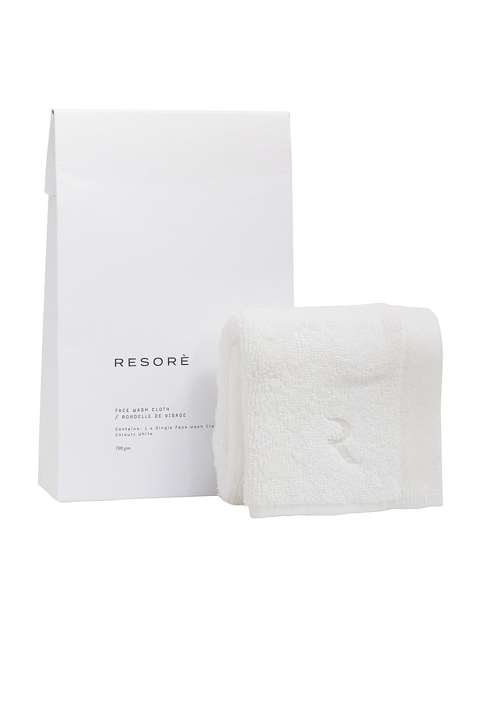 resore Wash Cloth - White
