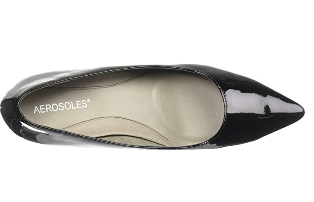 Aerosoles Women's Drama Club Pumps Color Black Patent Size 9.5M