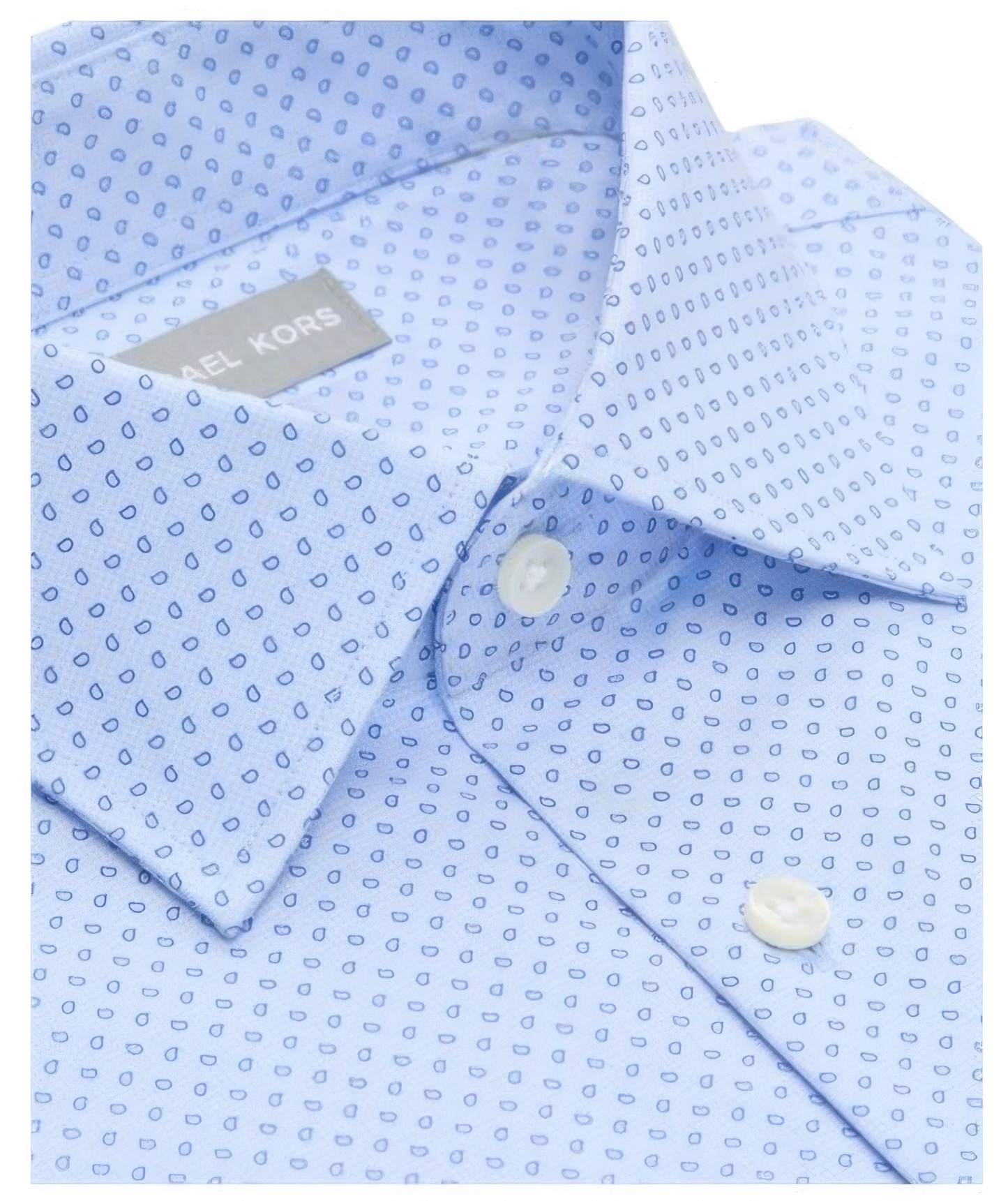 Michael Kors Men's Regular Fit Comfort Stretch Dress Shirt  Tropical Breeze Size L 16 32/33