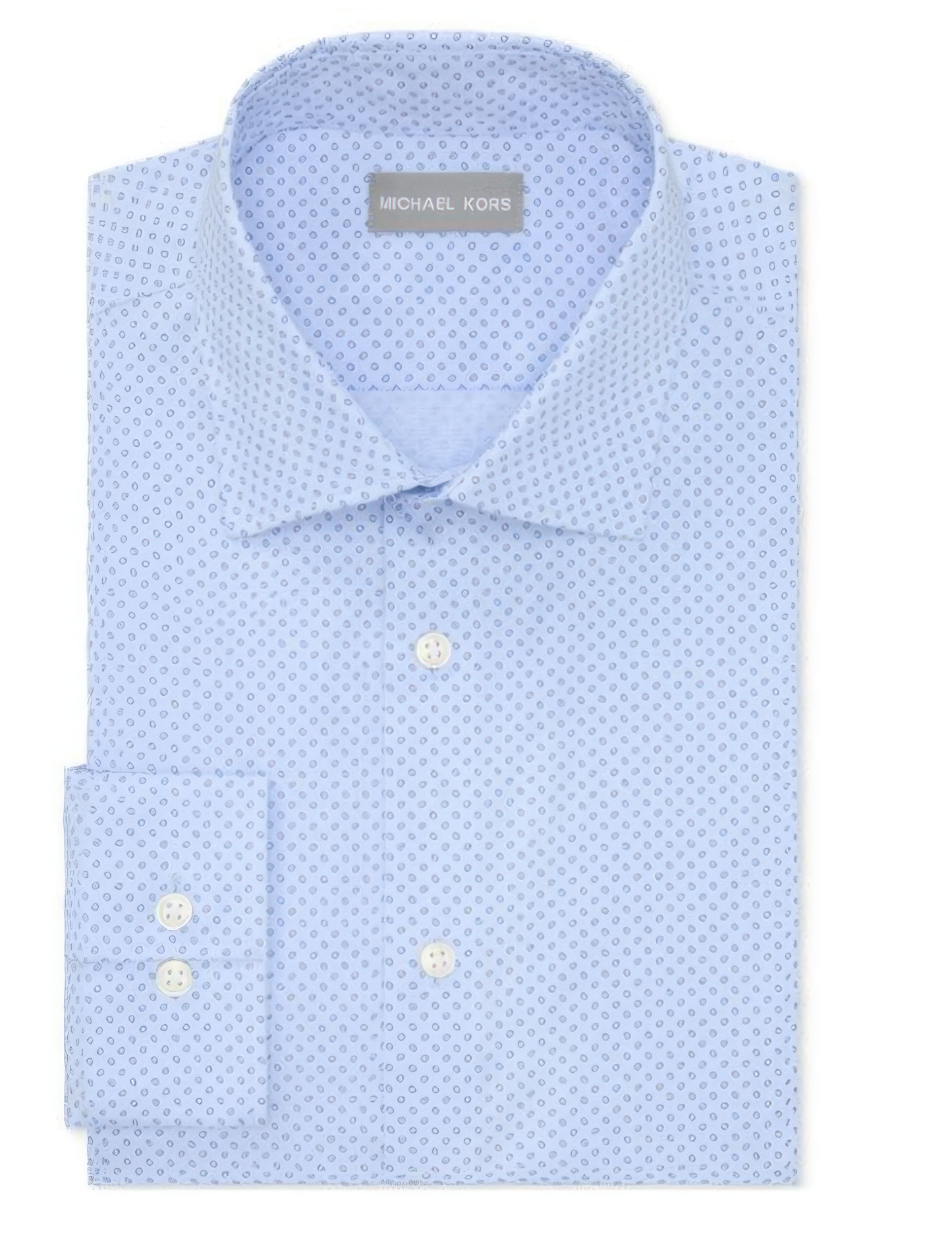Michael Kors Men's Regular Fit Comfort Stretch Dress Shirt  Tropical Breeze Size L 16 32/33