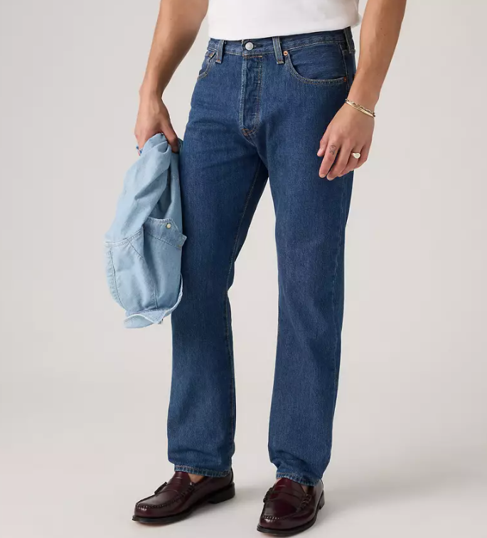 Levi's Men's 501 Original-Fit Jeans  Dark Stonewash W38xL30