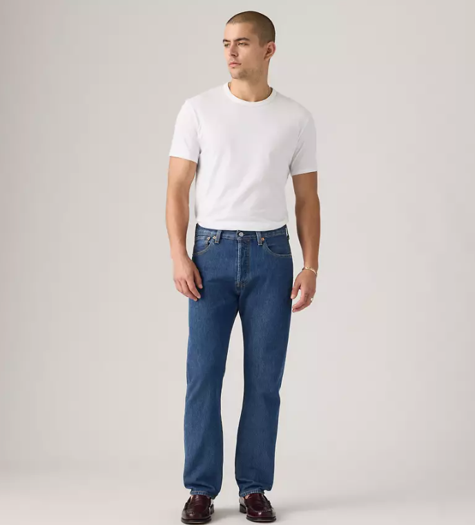 Levi's Men's 501 Original-Fit Jeans  Dark Stonewash W38xL30
