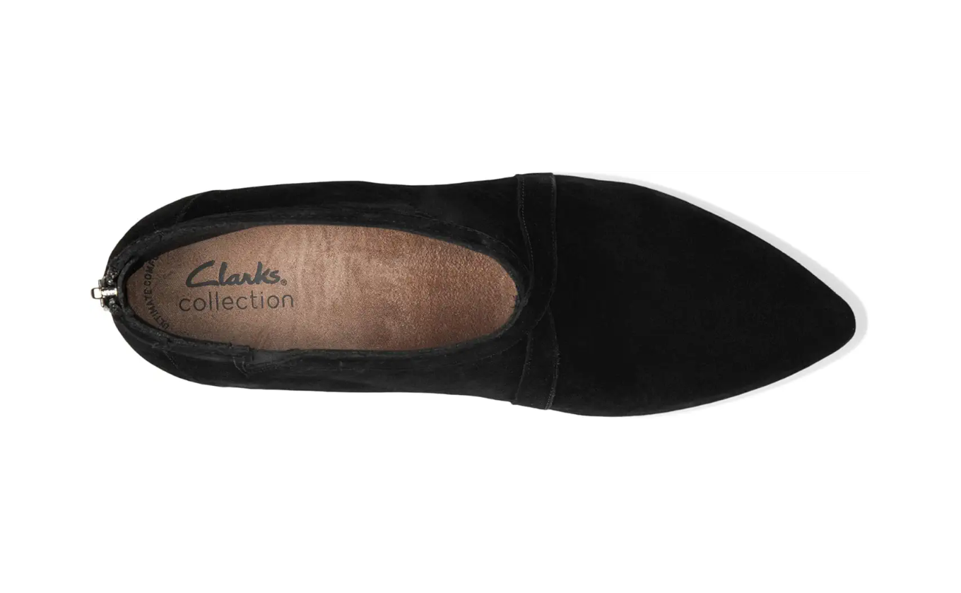 Clarks Women's Kataleyna Sol Boots  Black Suede Size 7.5
