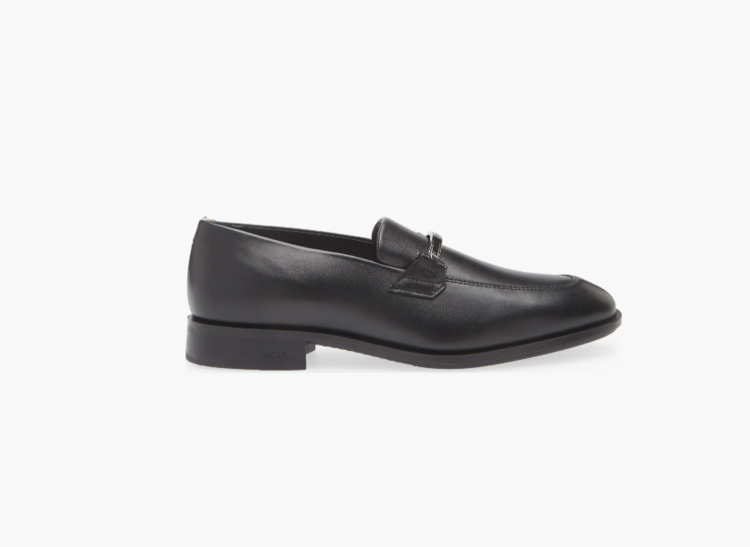 Hugo Boss Men's Colby Slip-On Bit Loafers  Black Size 11