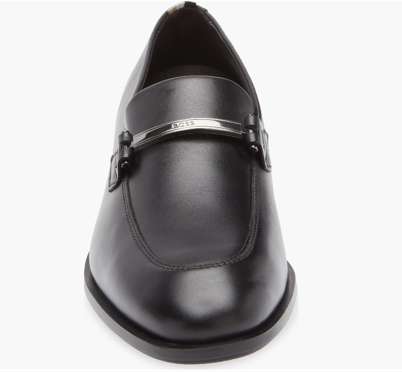 Hugo Boss Men's Colby Slip-On Bit Loafers  Black Size 11