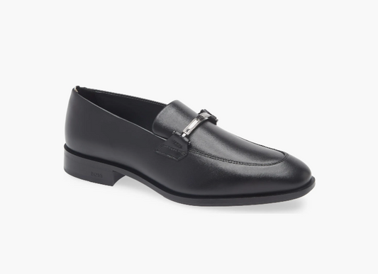 Hugo Boss Men's Colby Slip-On Bit Loafers  Black Size 11