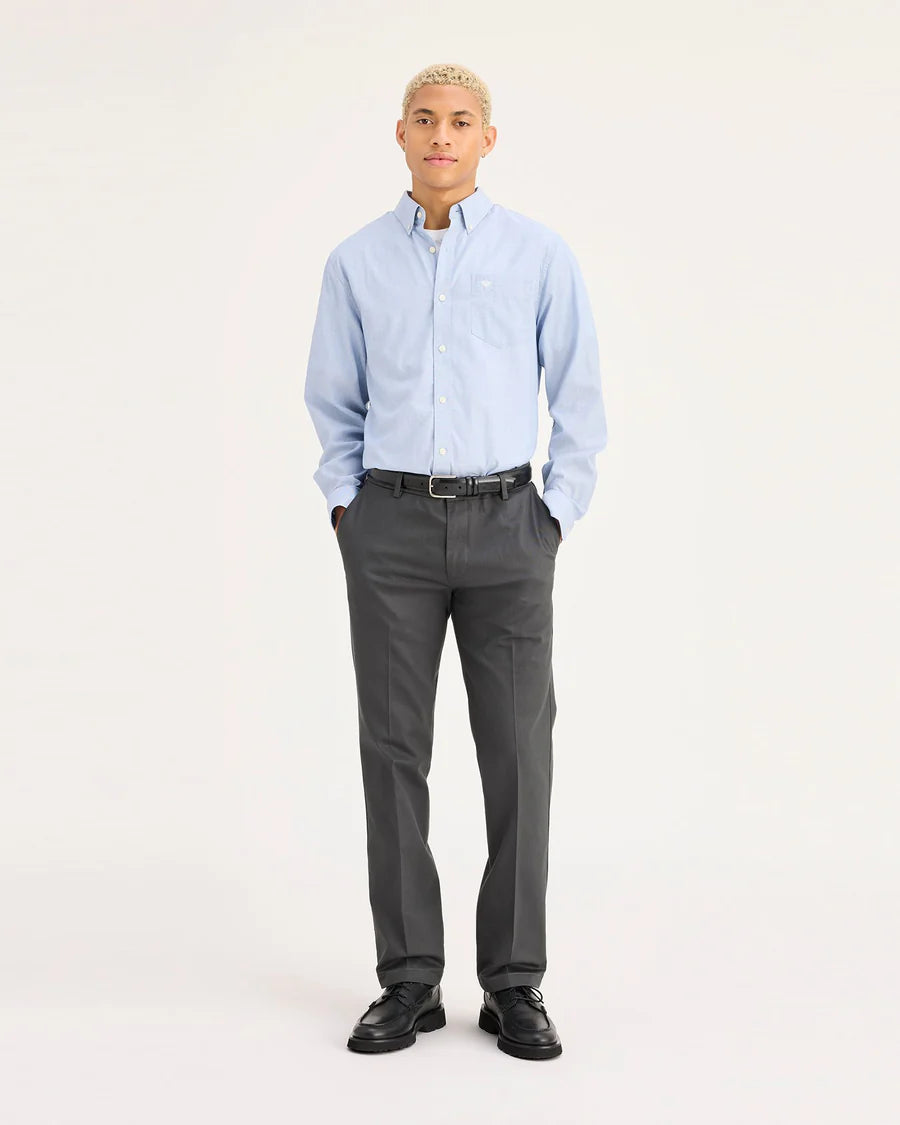 Dockers Men's Signature Straight-Fit Khakis  Steelhead W30xL30