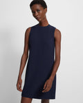 Theory Women's Admiral Crepe Shift Dress  Color Nocturne Navy Size 4