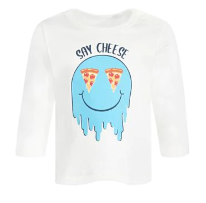 First Impressions Toddler Boys Say Cheese Long-Sleeve T-shirt  Color Angel White Size 4T