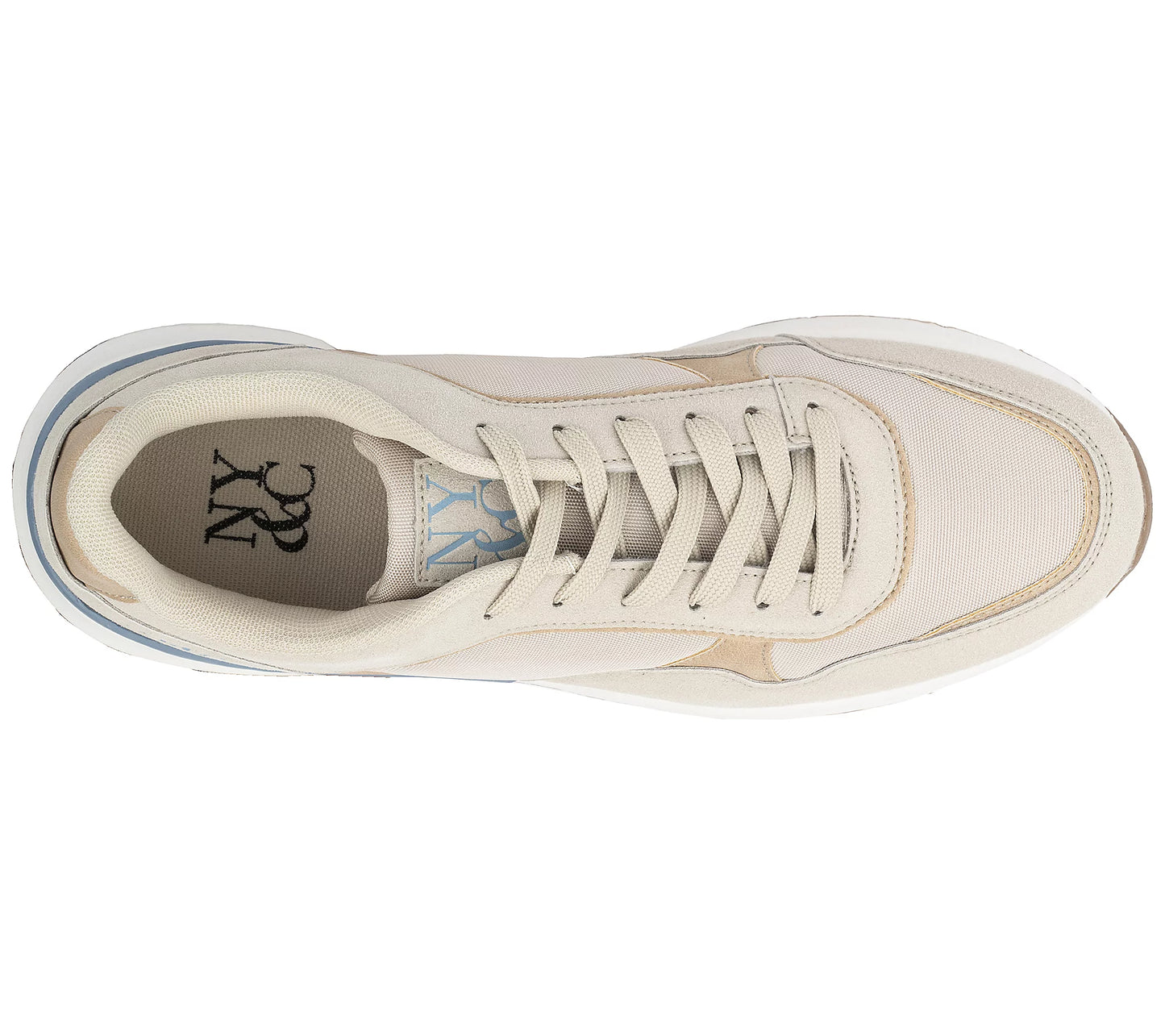 New York & Company Men's Harvey Low Top Sneakers  Beige Size 13
