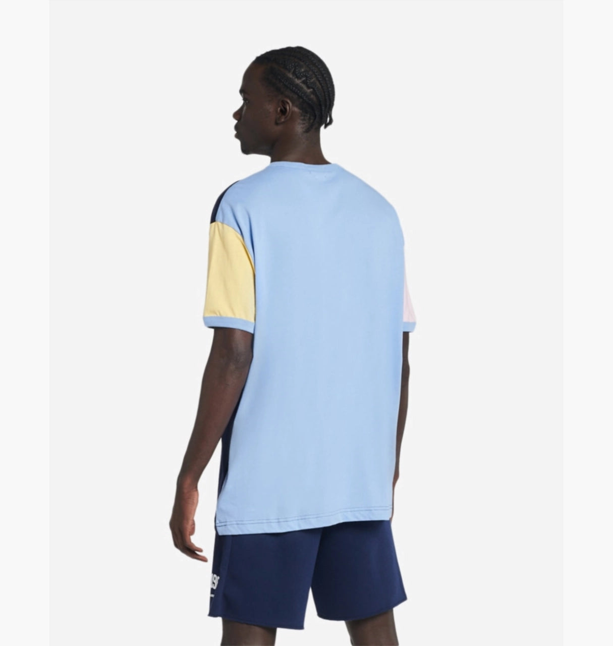 Polo Ralph Lauren Men's Blue Classic-Fit Oversized Hem Logo T-Shirt   Color Cruise Navy Multi Size S
