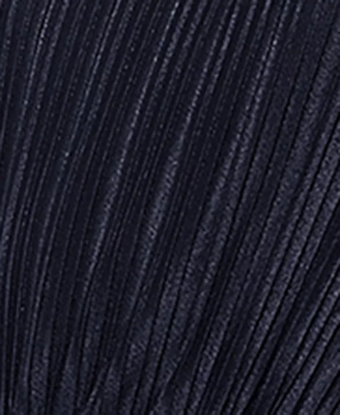 City Studios Juniors Pleated Bell-Sleeve Dress  Navy Size XL