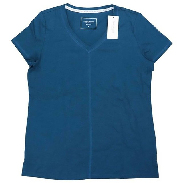 Charter Club Women's V-neck Sleep T-Shirt  Color Deep Teal Size XS