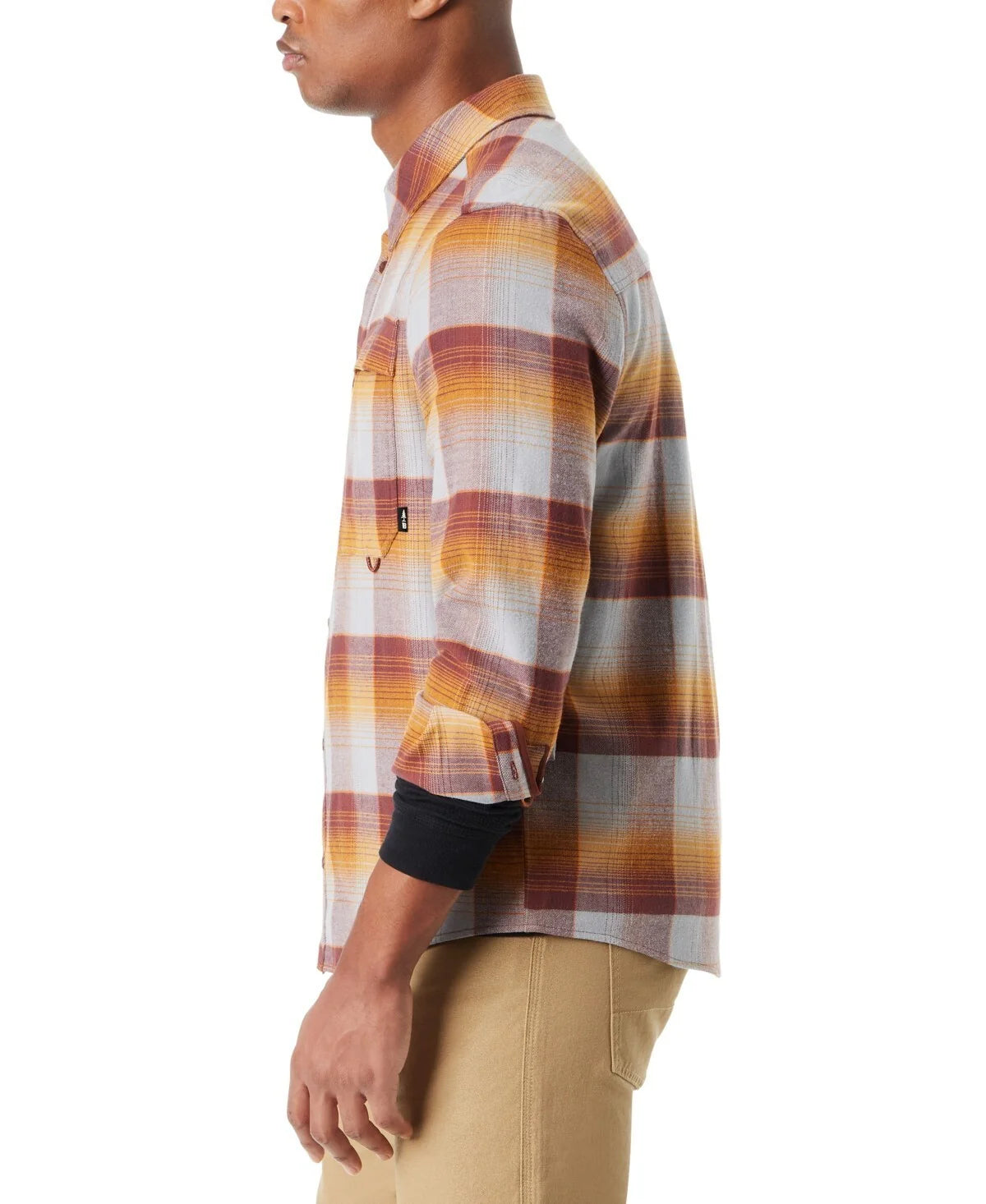 BASS OUTDOOR Men's Classic-Fit Plaid Button Flannel Shirt  Sequoia Size M