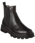 Karl Lagerfeld Paris Women's Mayde Slip-On Chelsea Booties  Black Leather Size 7