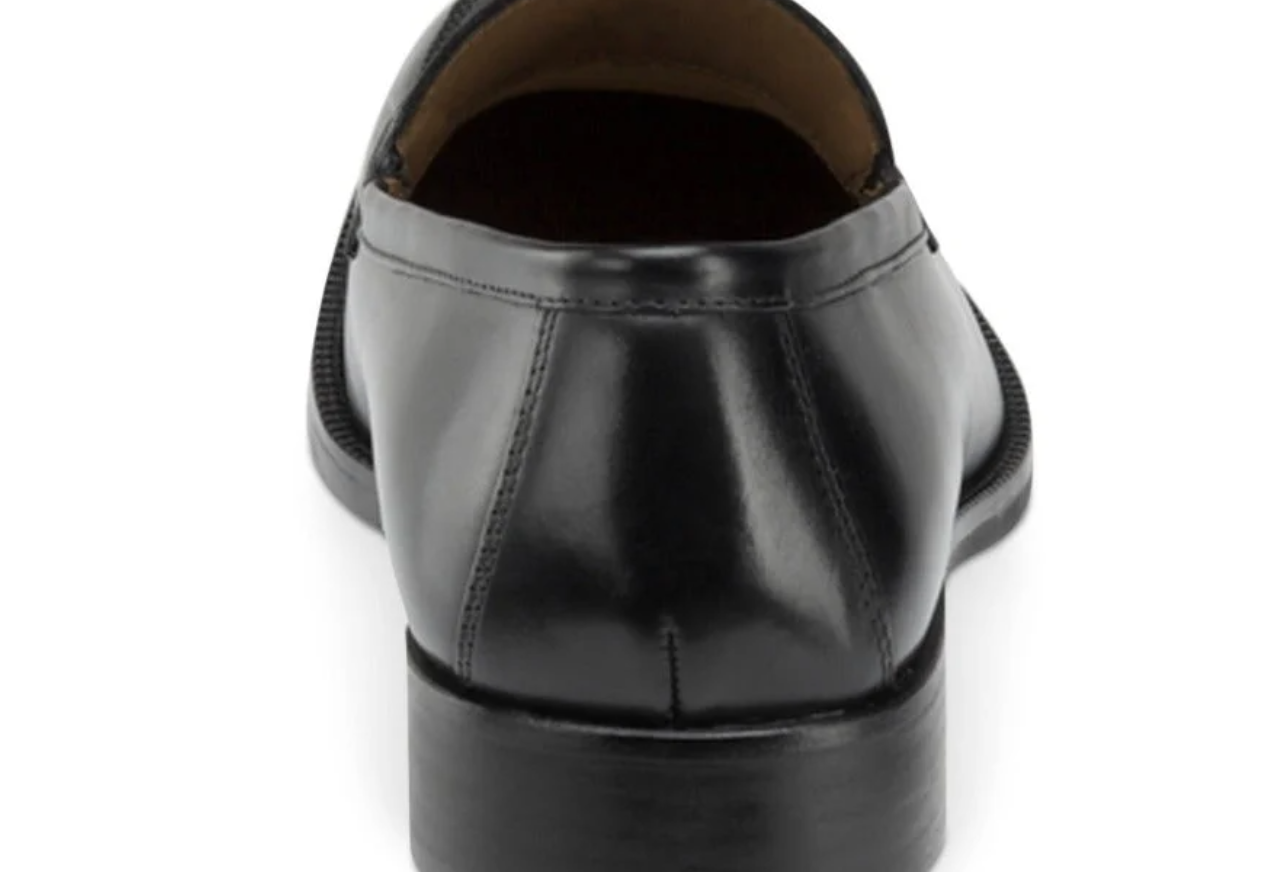 Johnston & Murphy Men's Alcott Penny Loafer  Black Calfskin Size 12