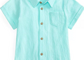 First Impressions Baby Boys Shirt  Color Peppermint Frost Size 18 months