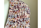 No Comment Women's Colorful Fuzzy Yarn Knit V-Neck Sweater  Color Chunky Rainbow Size XL