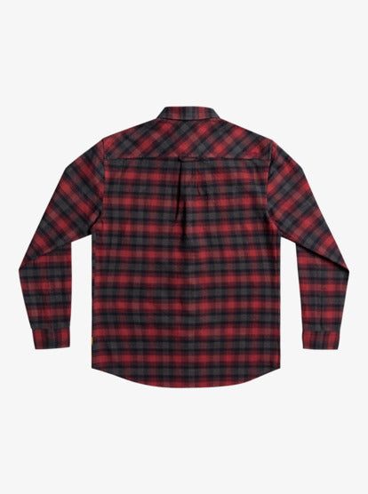 Quiksilver Men's Cliff Edge Flannel Shirt  Color Deep Red Size XL